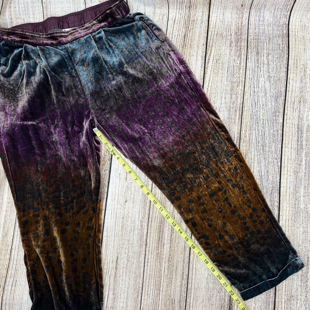 Johnny Was Ombre Cheetah Velvet Jacket and Pants Loungewear Set Size Small NWT - Picture 5 of 16